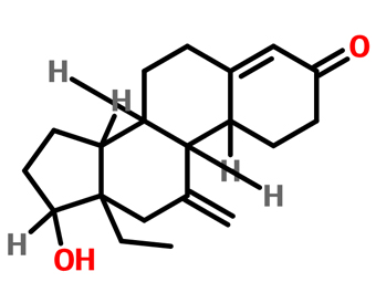 (17beta)-13-Ethyl-17-hydroxy-11-methylenegon-4-en-3-one 220332-82-1