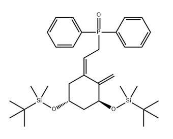tert-butyl-[(1R,3S,5Z)-3-[tert-butyl(dimethyl)silyl]oxy-5-(2-diphenylphosphorylethylidene)-4-methylidenecyclohexyl]oxy-dimethylsilane 81522-68-1