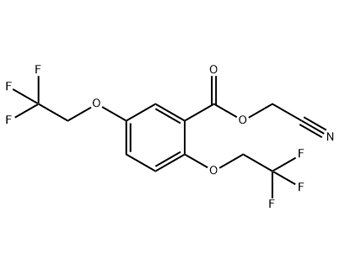 Benzoicacid,2,5-bis(2,2,2-trifluoroethoxy)-cyanomethyl ester 219824-76-7