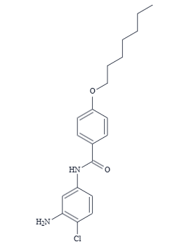 N-(3-amino-4-chlorophenyl)-4-heptoxybenzamide（ASC42） 1020055-58-6